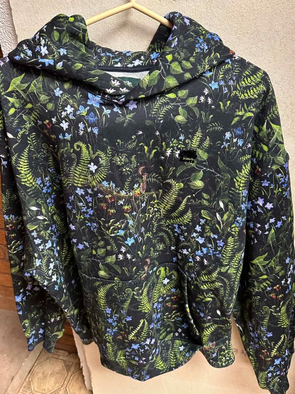 Ladies Roots floral printed hoodie